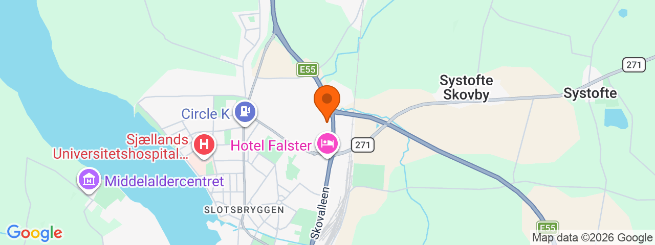 Map preview for Nykøbing Falster