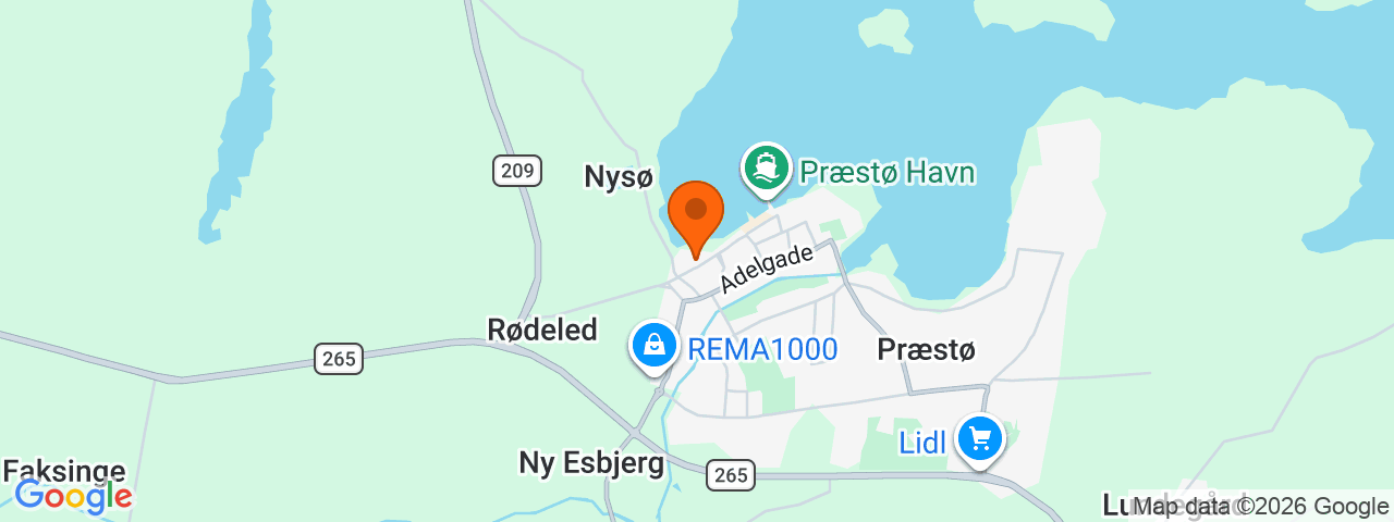 Map preview for Præstø