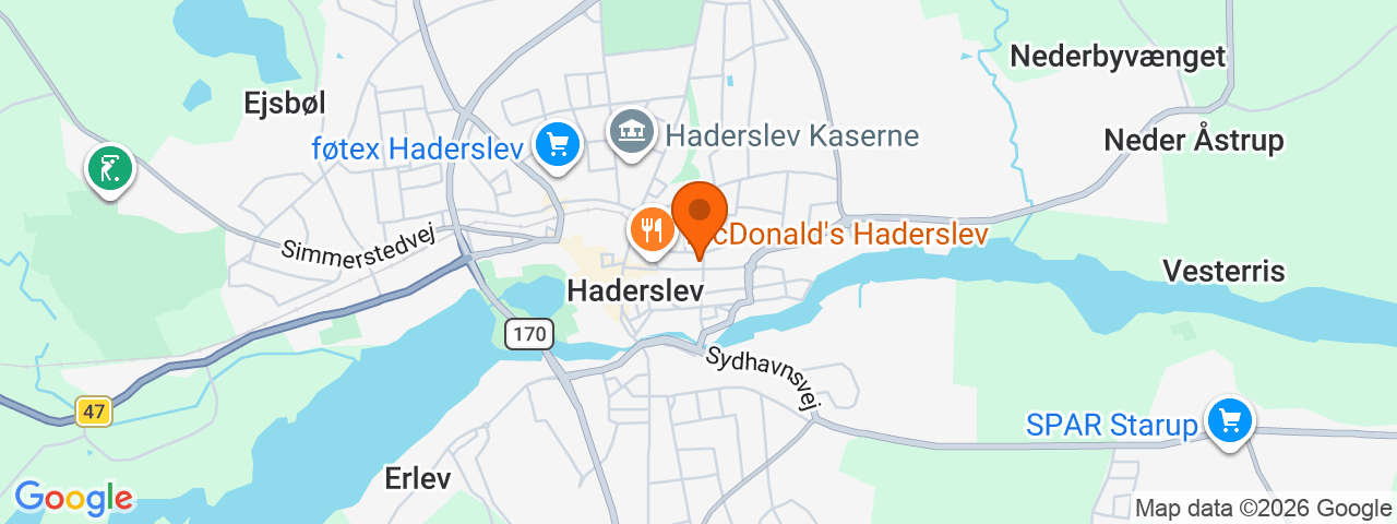 Map preview for Haderslev