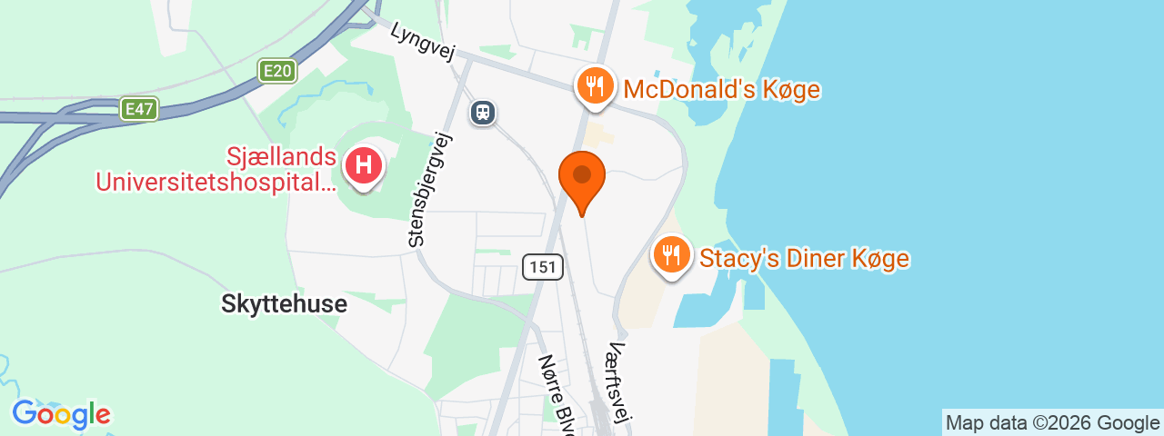 Map preview for Køge