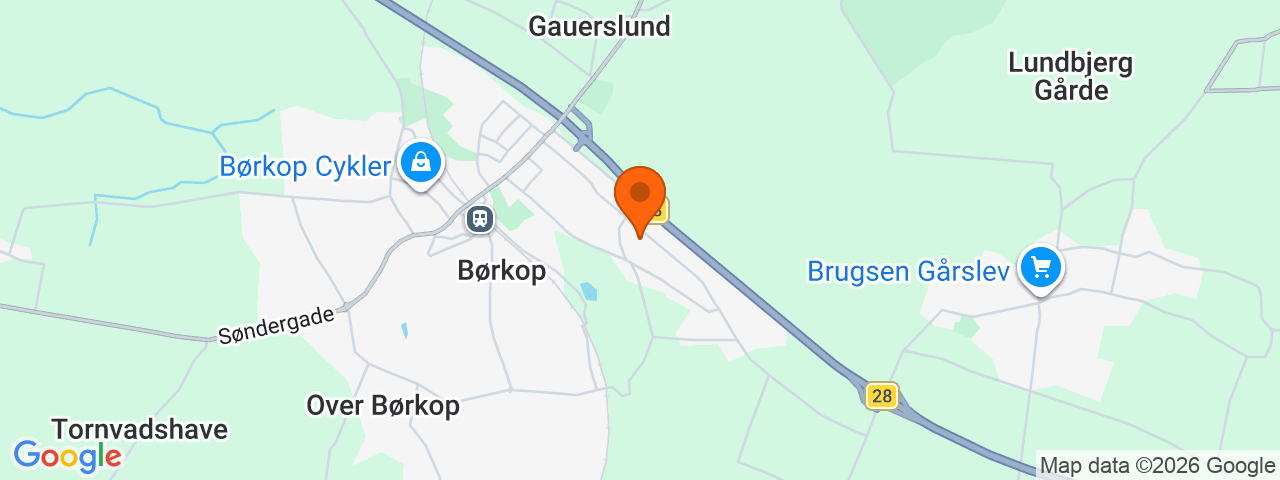 Map preview for Børkop