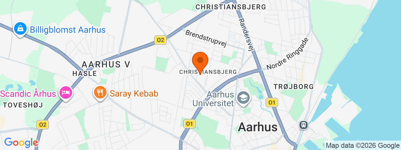Map preview for Aarhus N - Storcenter Nord