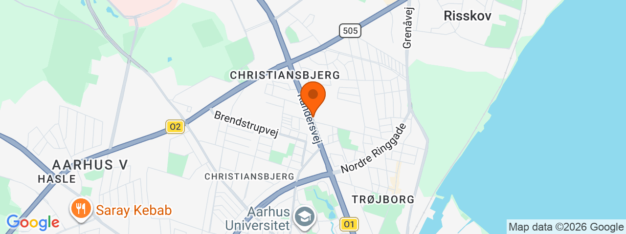 Map preview for Aarhus N - Randersvej