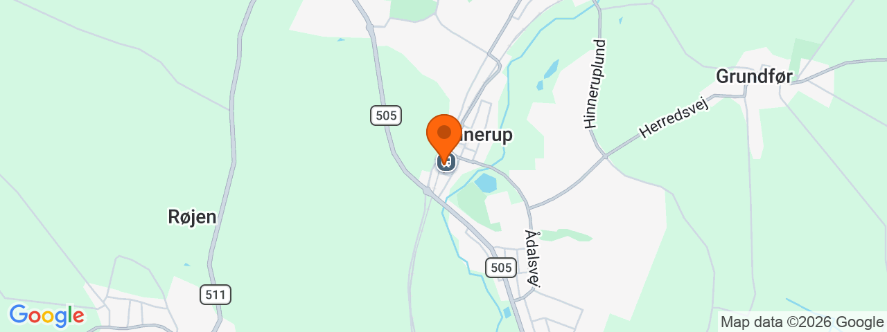 Map preview for Hinnerup