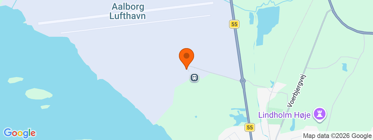 Map preview for Aalborg Airport