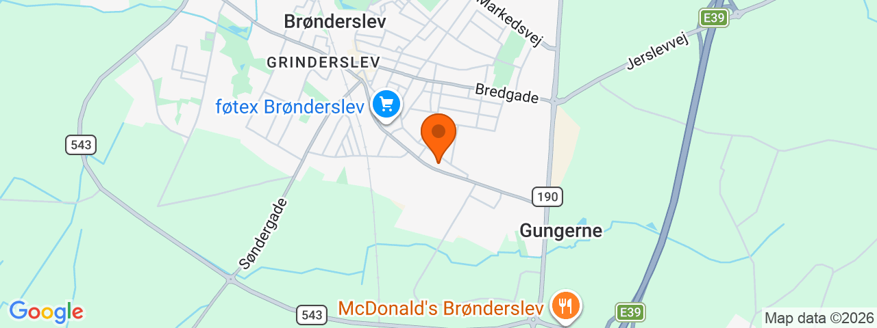 Map preview for Brønderslev