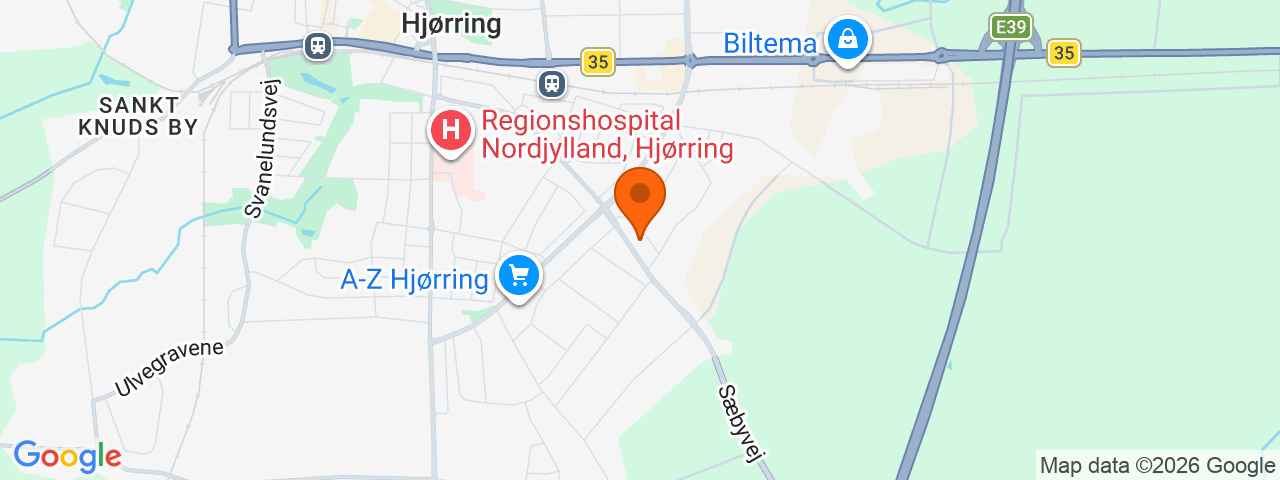 Map preview for Hjørring